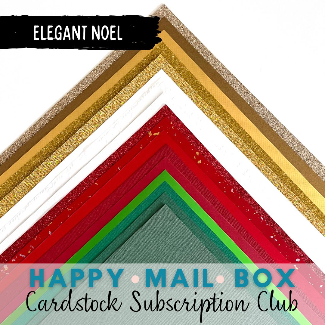 Elegant Noel Christmas Themed Cardstock Kit