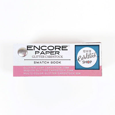 Encore Glitter Swatchbook featuring high quality glitter cardstock for die cutting