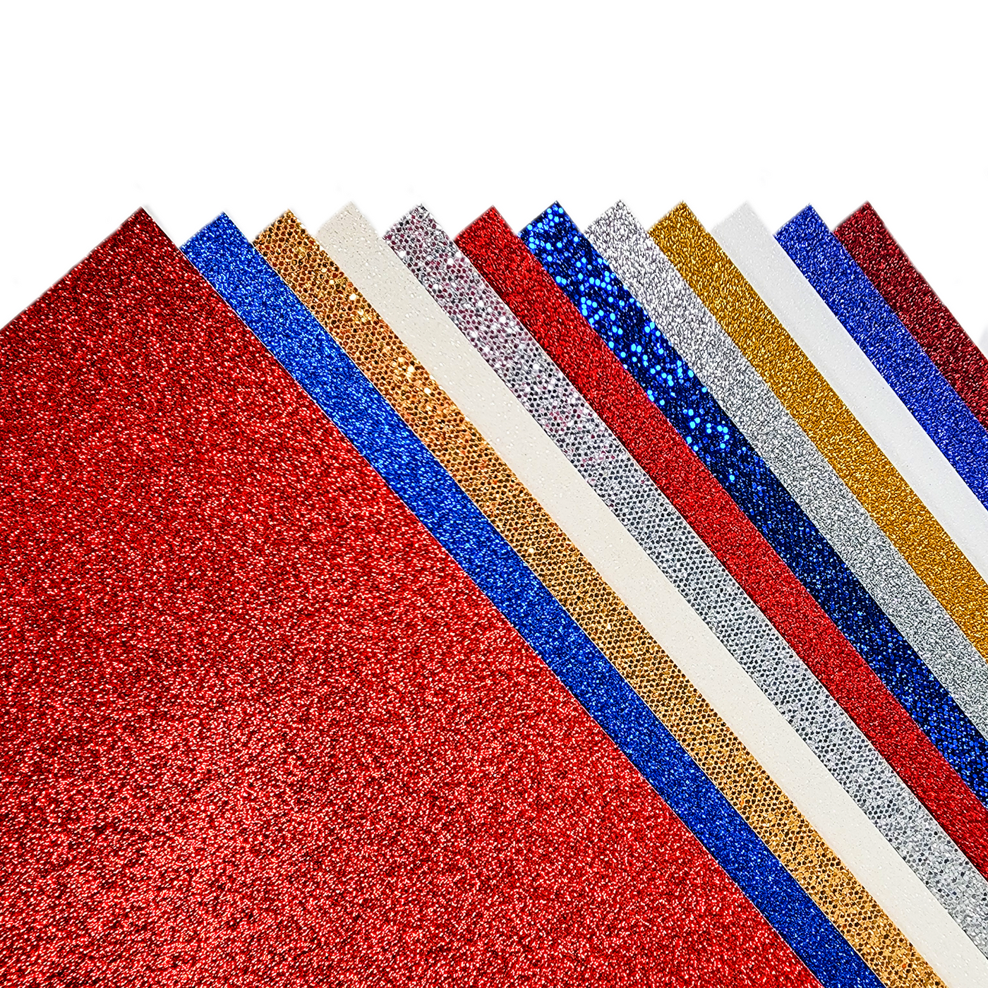 Enhance your 4th of July crafts with our GOD BLESS AMERICA GLITTER CARDSTOCK VARIETY PACK - 12 Sheets from Encore. This pack includes vibrant traditional glitter cardstock and sequin glitter cardstock in festive colors. Perfect for adding sparkle and shine to your holiday projects.
