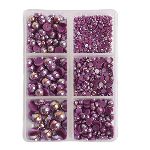 GRAPE Mixed Size Pearl Embellishments