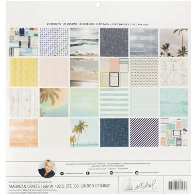 SET SAIL - 12x12 Paper Pad - 48 Sheets - Heidi Swapp