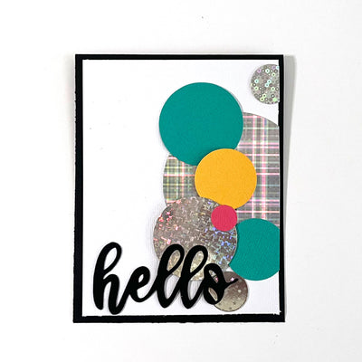 handmade card featuring Encore Holographic Cardstock