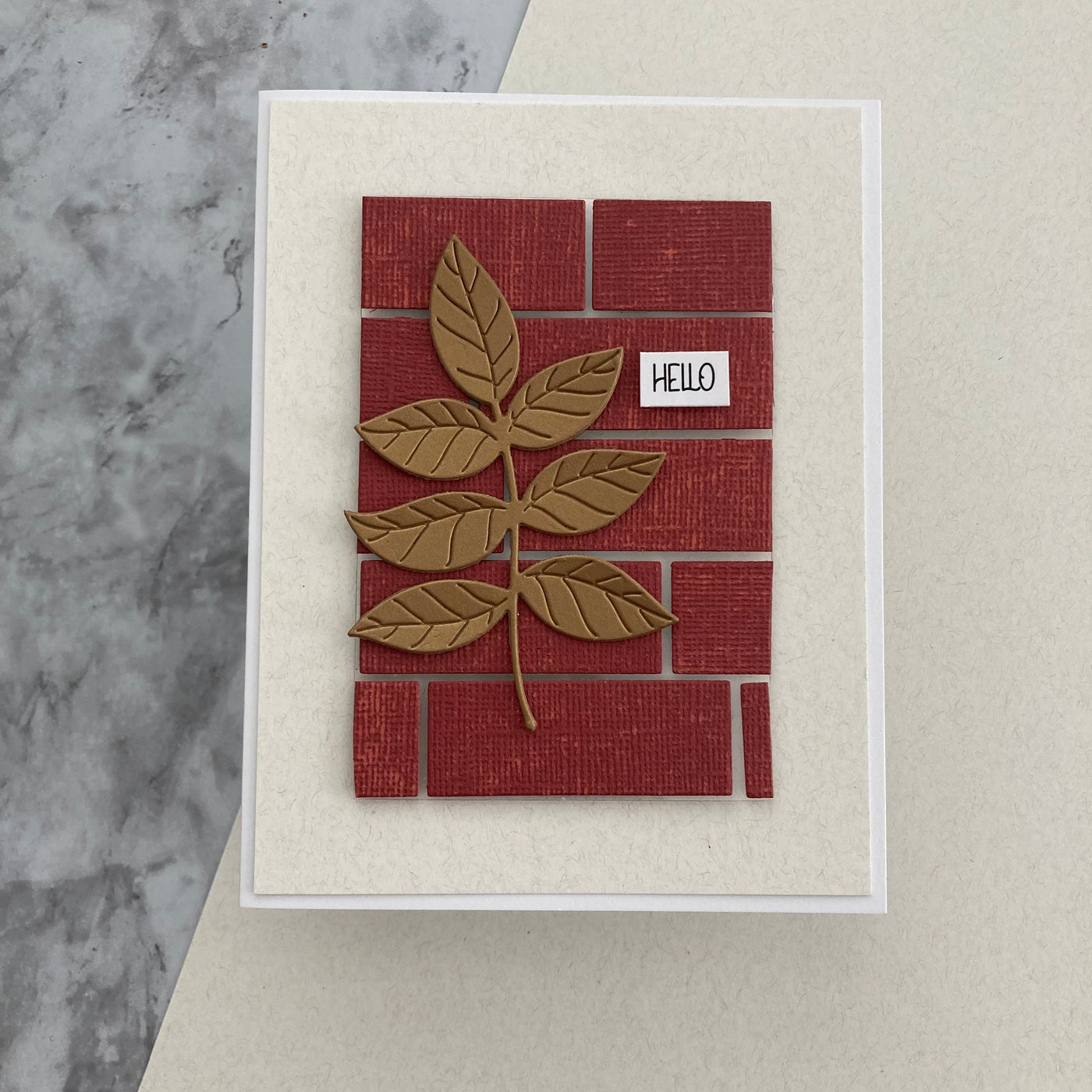 handmade card featuring carnival + via in flax