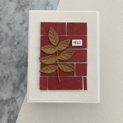 handmade card featuring carnival + via in flax