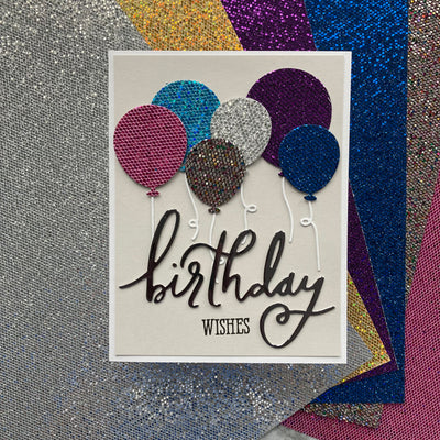 sequin glitter cardstock