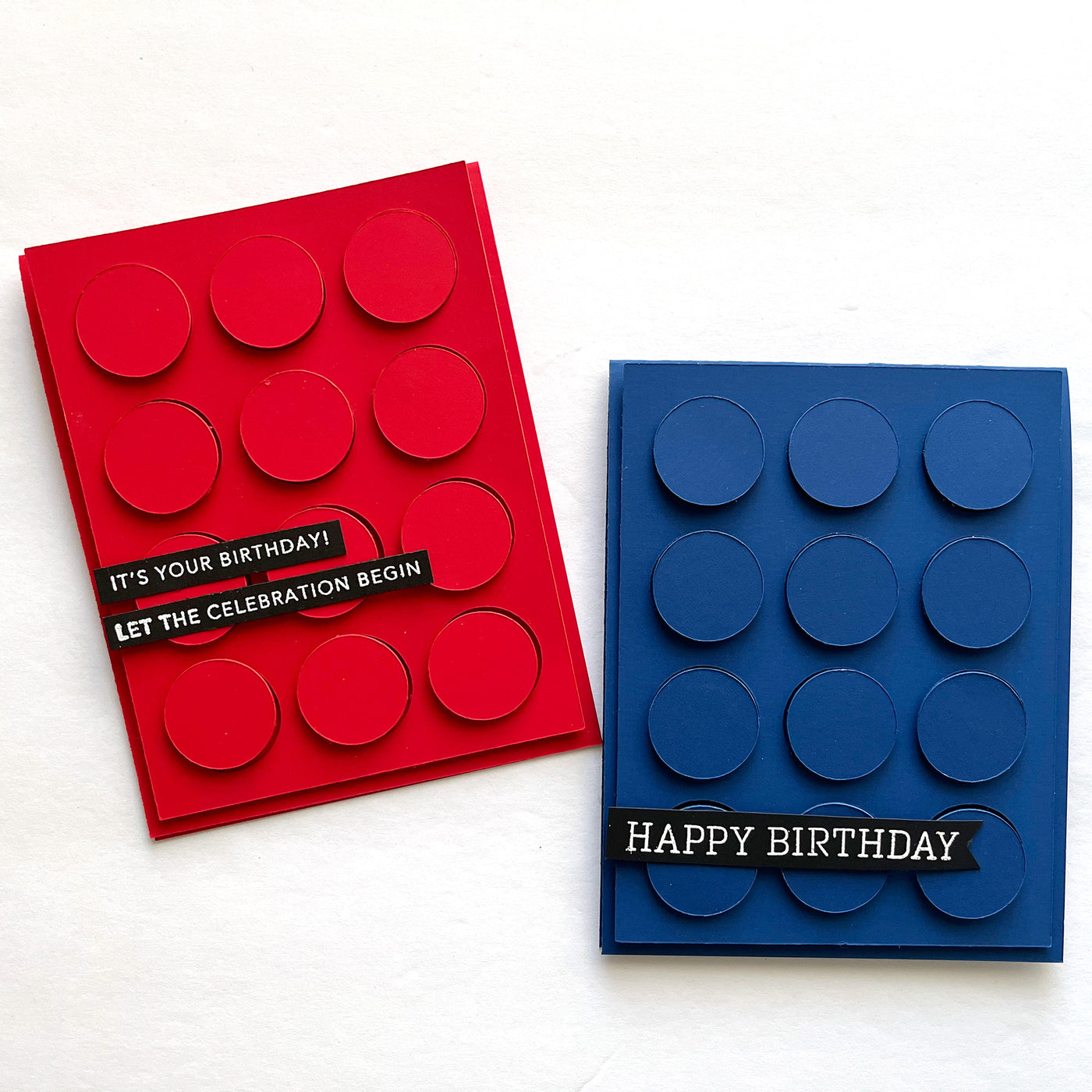 red lego card featuring plike