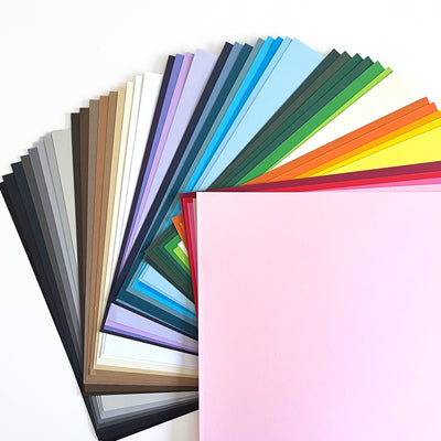 LESSEBO COLORS COMPLETE VARIETY PACK - 47 Sheets - 12x12 Cardstock