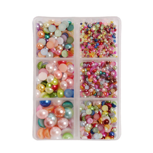 RAINBOW Mixed Size Pearl Embellishments - Encore