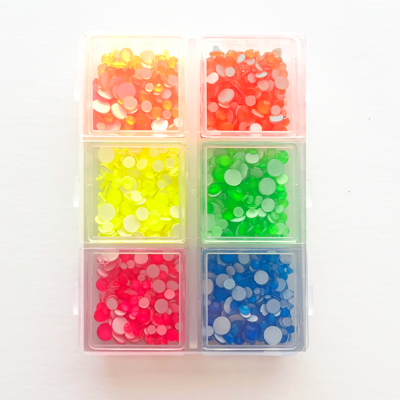 MIXED NEON Mixed Size Gem Embellishments - Encore