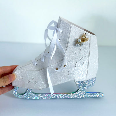 WHITE OPAL Glitter Luxe Cardstock - Encore Paper
