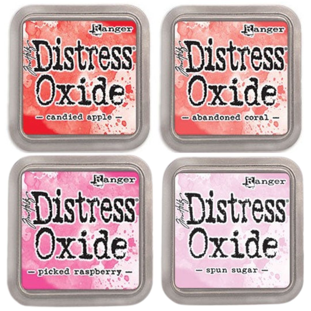PINK INK FLOWER PETALS ASSORTMENT Distress Oxide Ink Pad - Set of 4 ...