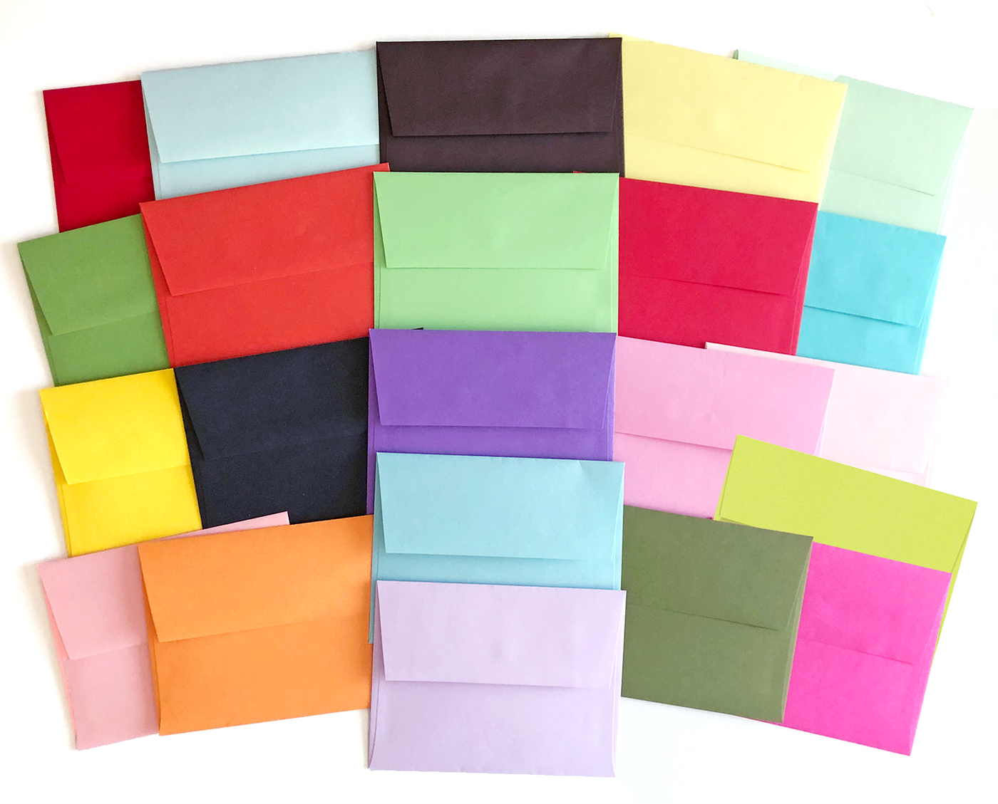 POP-TONE A7 Envelope Assortment Pack - 24 Colors