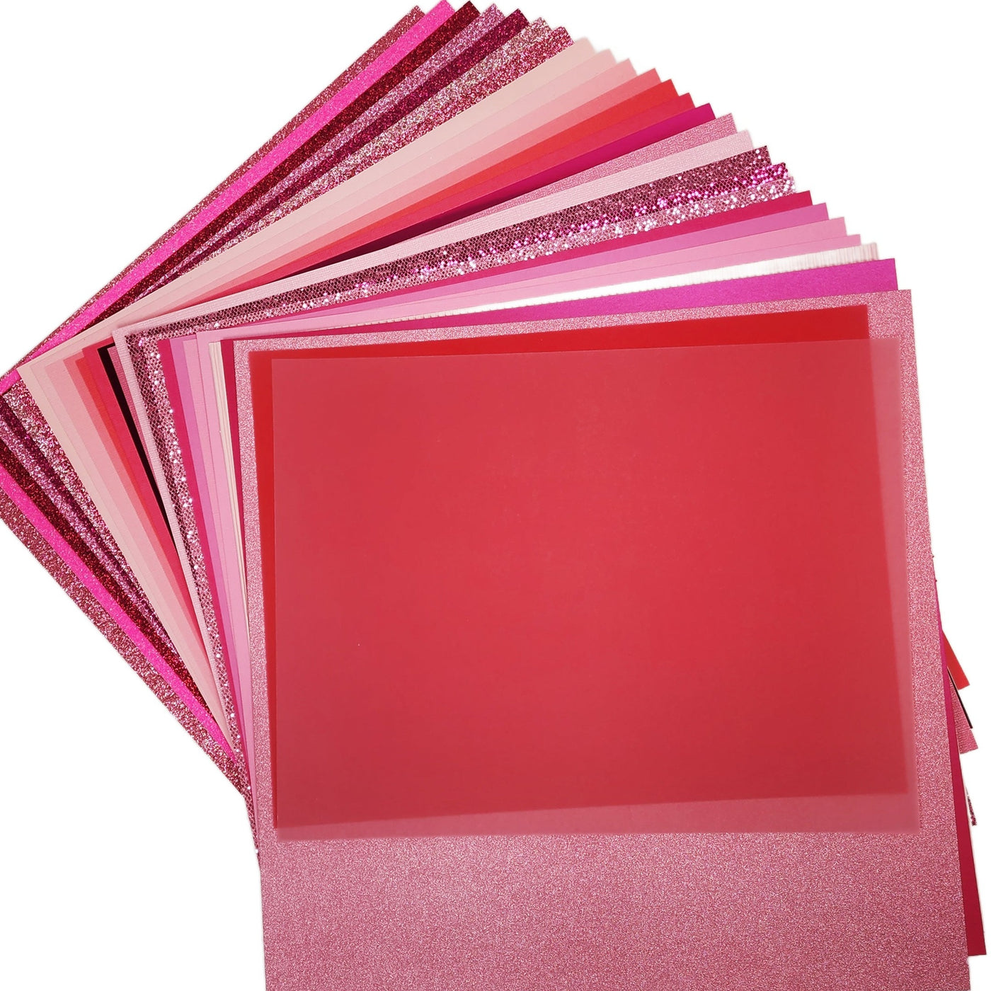This variety pack includes 28 sheets of our most beautiful pink cardstock & specialty papers! Try textured cardstock, glitter cardstock, glimmer cardstock, mirror cardstock, and more. 