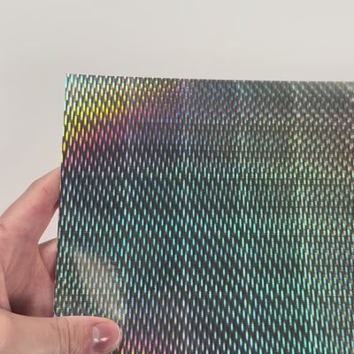 BASKET WEAVE Holographic - 12x12 Cardstock - Encore