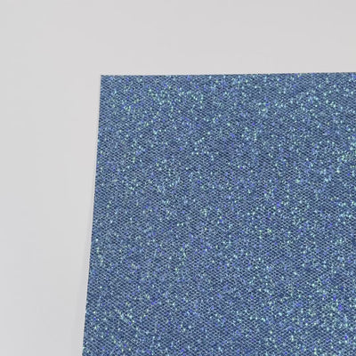 HOLOGRAM BLUE Sequin Glitter Cardstock - Blue Glitter cardstock with hologram blue sequins