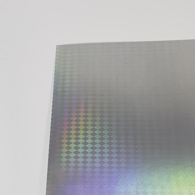 SILVER HOLOGRAPHIC DIAMOND - 12x12 Cardstock - American Crafts
