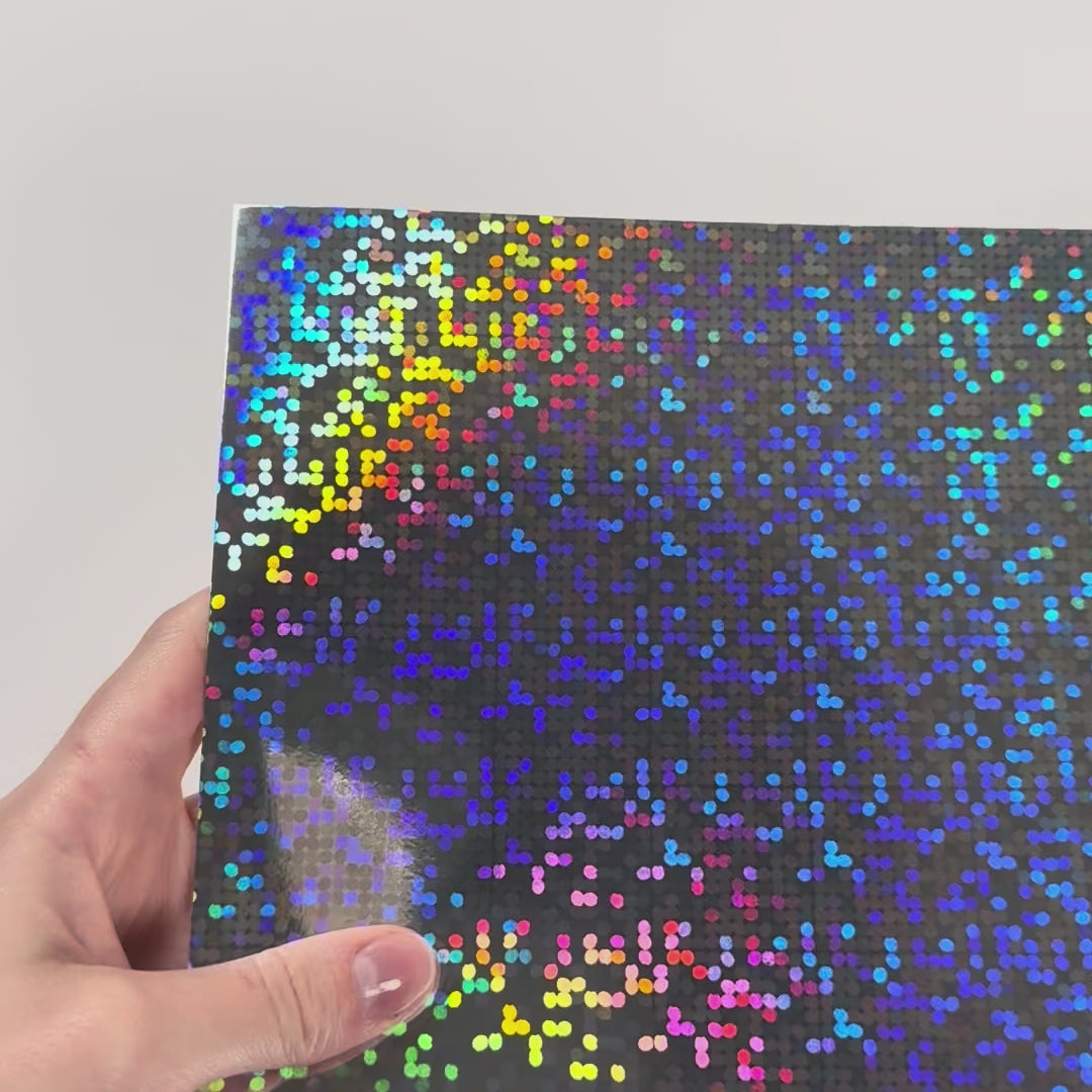 DISCO DOTS Holographic - 12x12 Cardstock - Encore