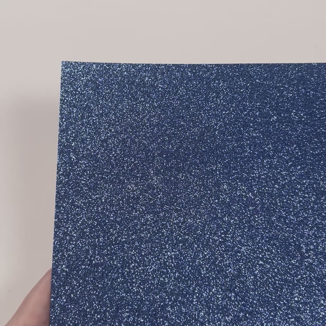 Denim Blue Glitter Luxe Cardstock - encore - 12x12 Cardstock shop- dark blue glitter Cardstock