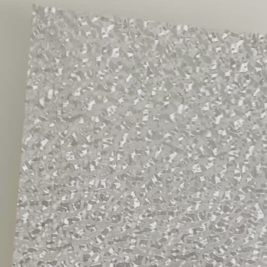 MERCURY Holographic Foil Board - Silver hammered metal cardstock