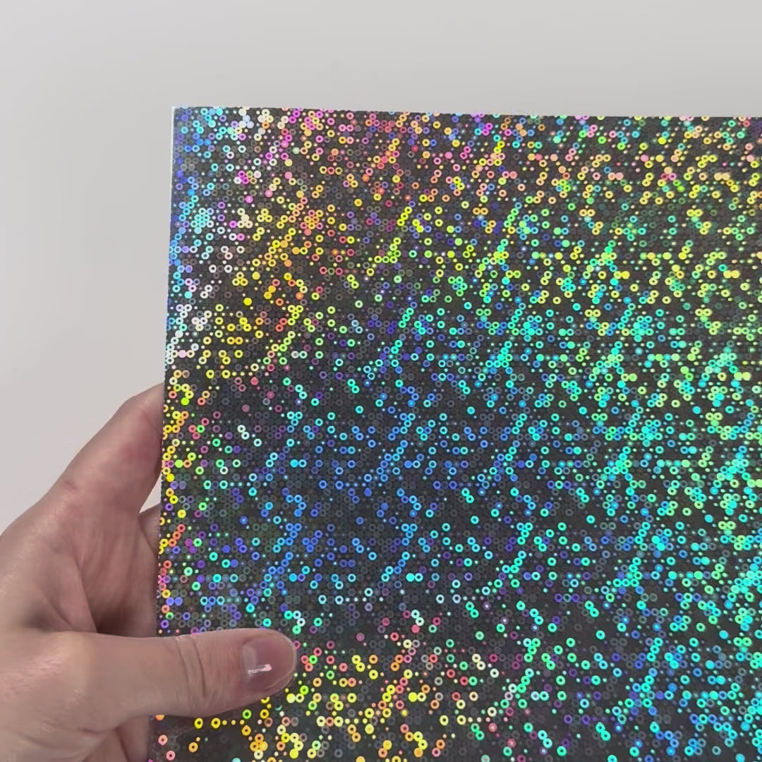 CONFETTI RINGS Holographic - 12x12 Cardstock - Encore