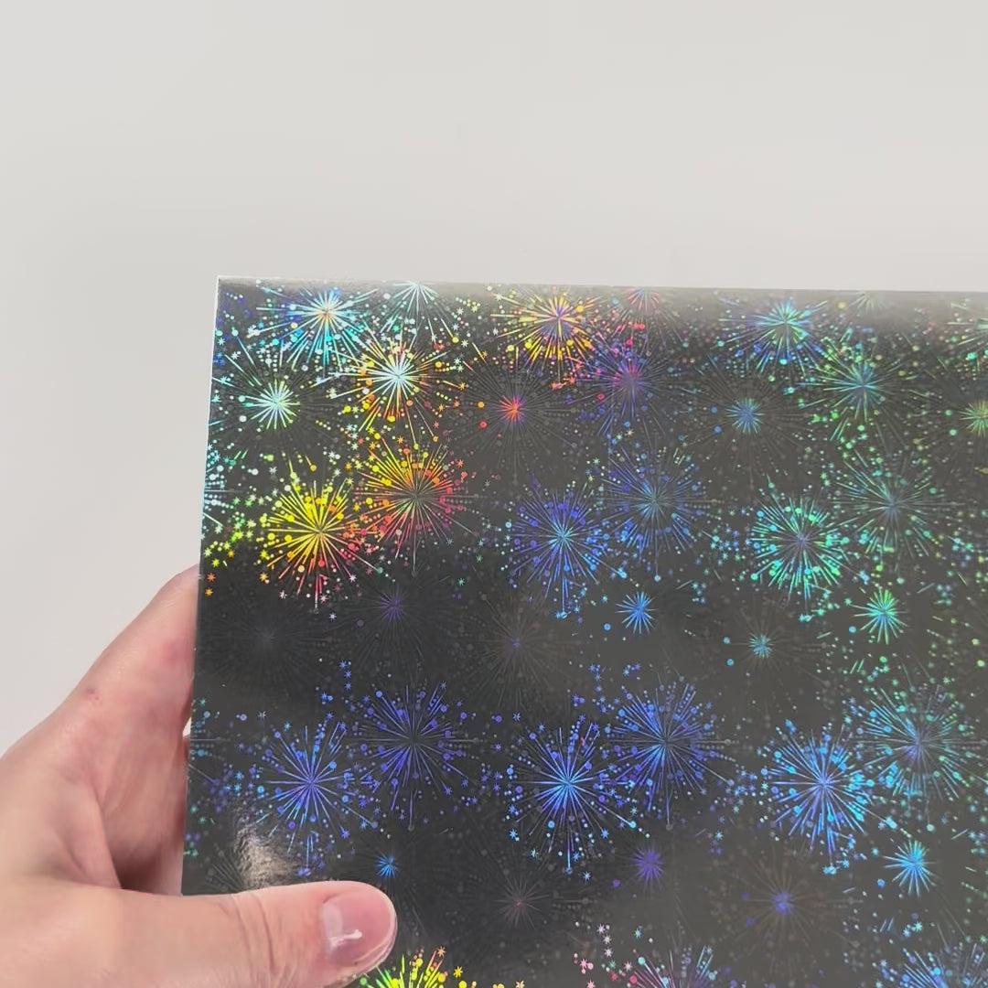 FIREWORKS Holographic - 12x12 Cardstock - Encore