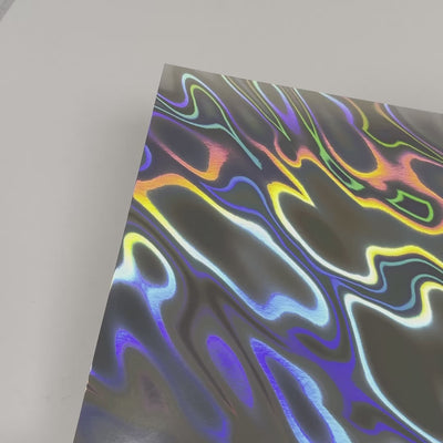 SILVER LAVA Holographic - 12x12  Cardstock - Mirri