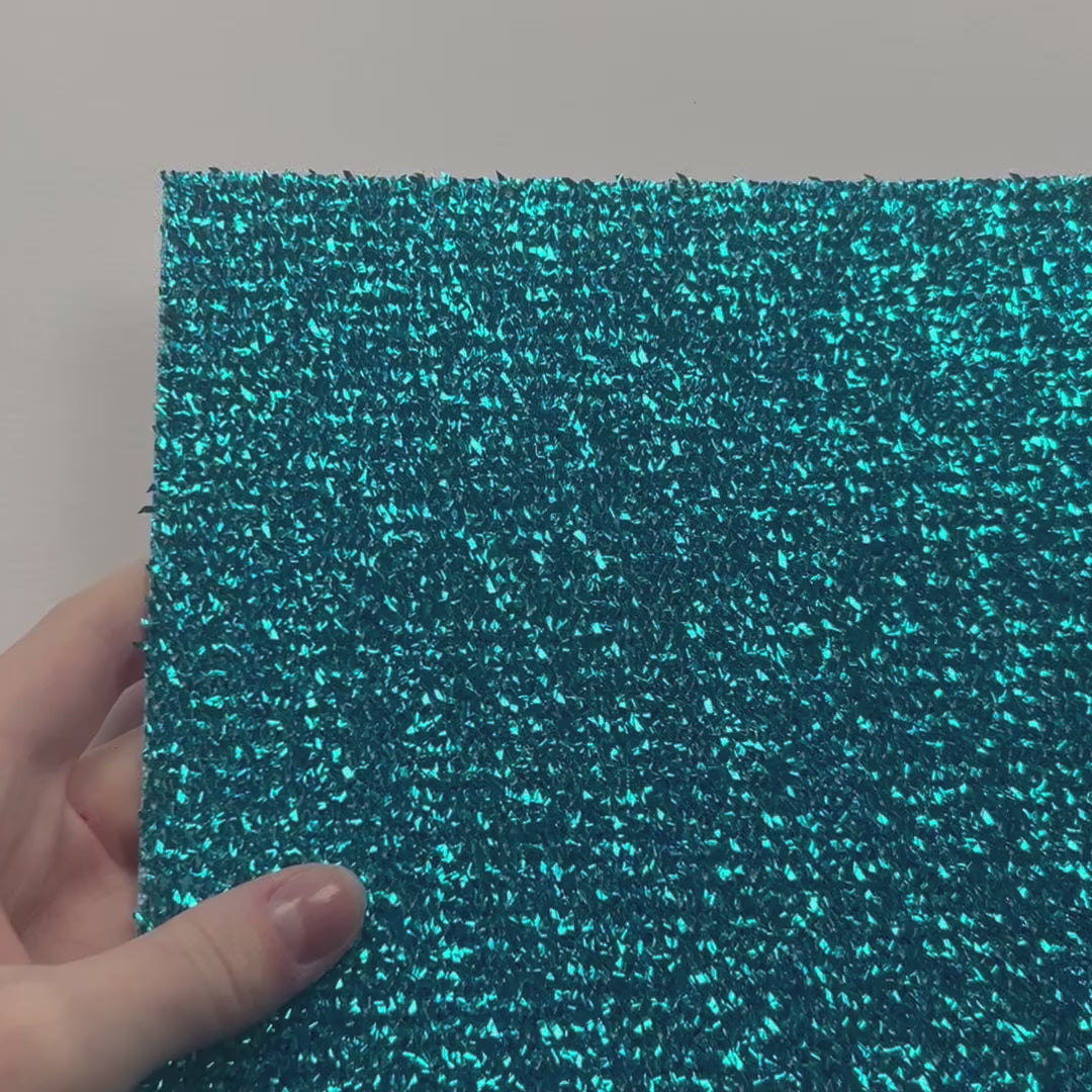 TURQUOISE WATER - TURQUOISE Tinsel Cardstock - specialty cardstock - 12x12 Cardstock Shop- Tinsel Cardstock 