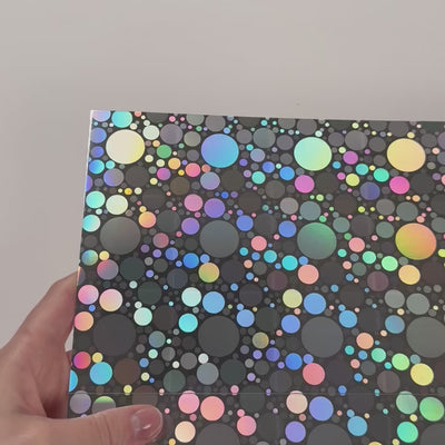 POLKA DOTS Holographic - 12x12 Cardstock - Encore