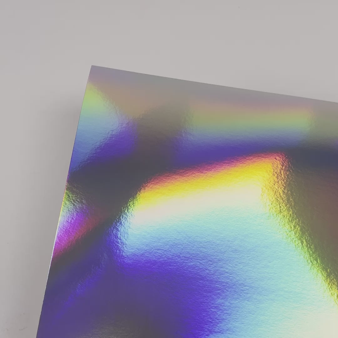 Holographic Paper Silver, Holographic Craft Paper