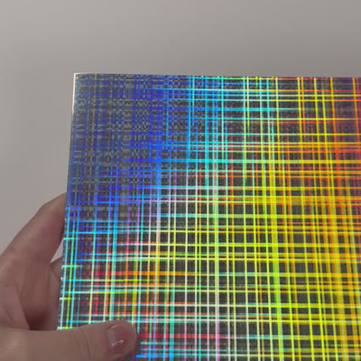 PLAID Holographic - 12x12 Cardstock - Encore