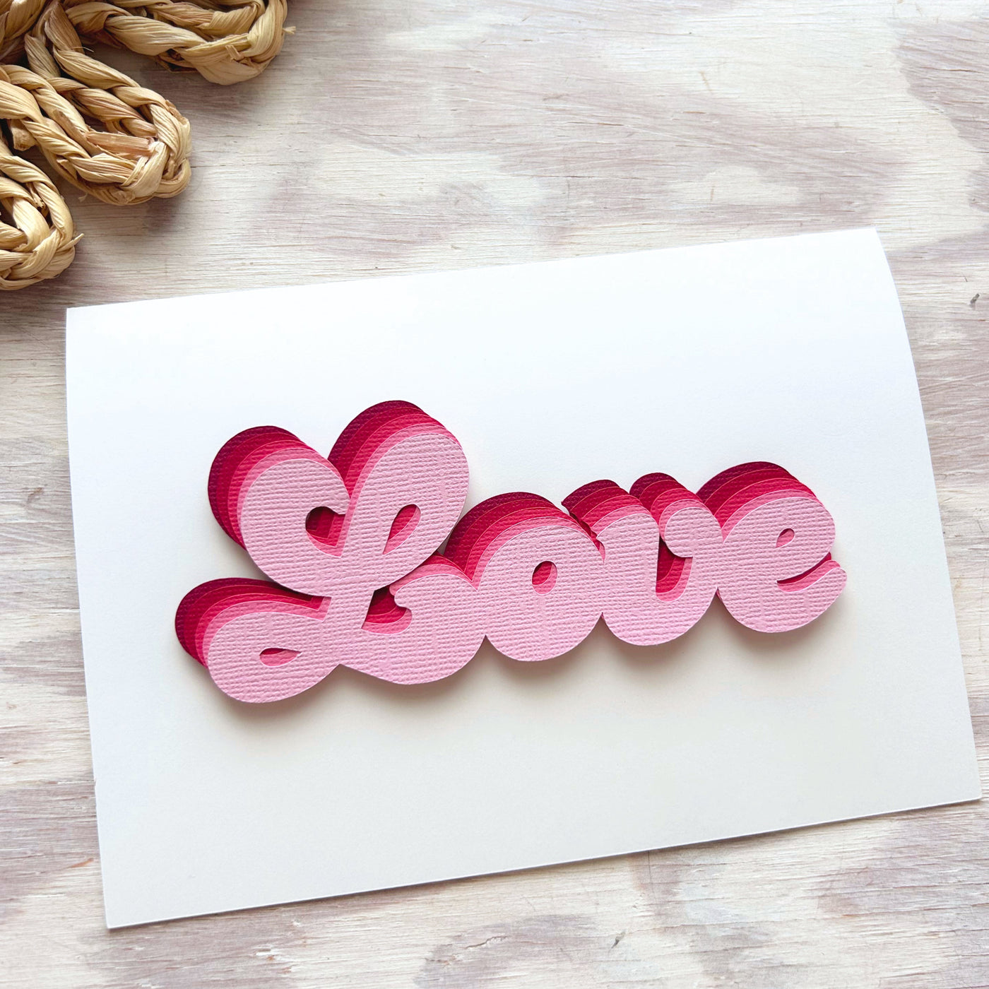 PINK CHAMPAGNE- Textured 12x12 Cardstock - Encore Paper