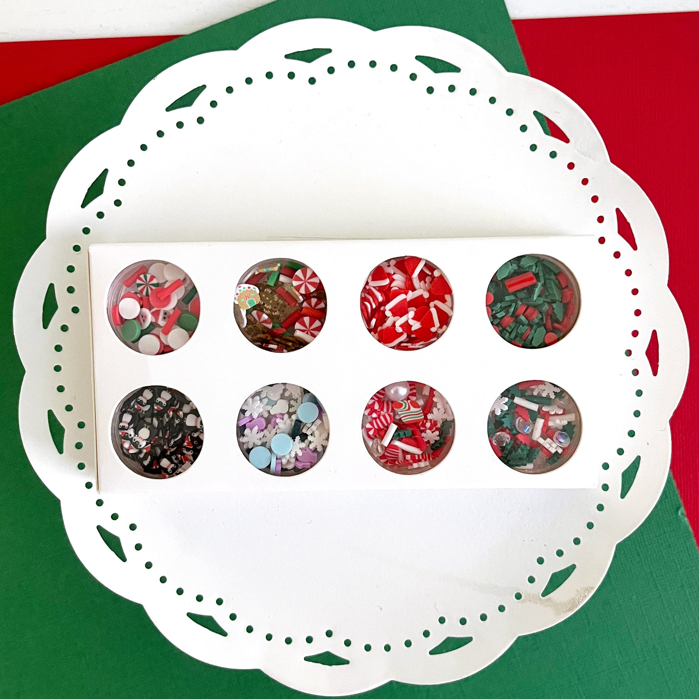 CHRISTMAS&nbsp;themed shaker bits for shaker cards
