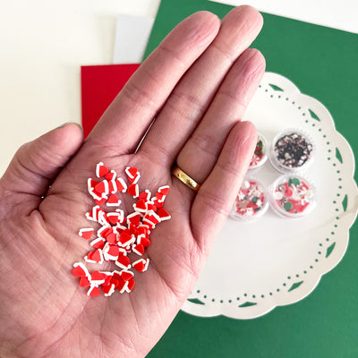CHRISTMAS&nbsp;themed shaker bits for shaker cards