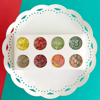 Food themed shaker bits for handmade card embellishments