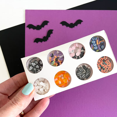 Halloween shaker bits for homemade Halloween shaker cards