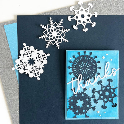 Handmade Winter Card Featuring Encore Midnight Blue