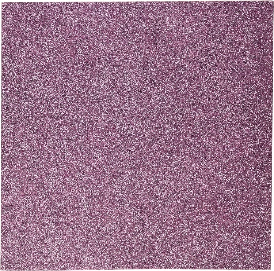 TAFFY - Pow! Glitter Paper - 12x12 pink glitter cardstock - American Crafts scrapbook paper