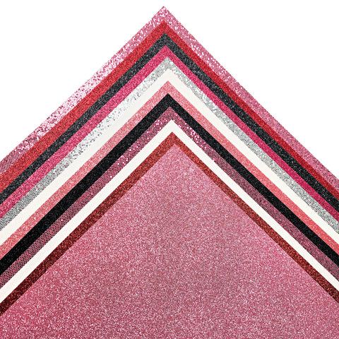 Sparkle Glitter Hot Pink 12x12 Cardstock Paper - 2 Sheets – Country Croppers