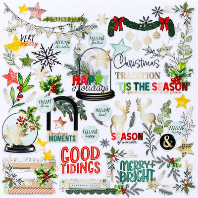 MISTLETOE AND MEMORIES FOILED DIE-CUTS - Ephemera - 49 And Market