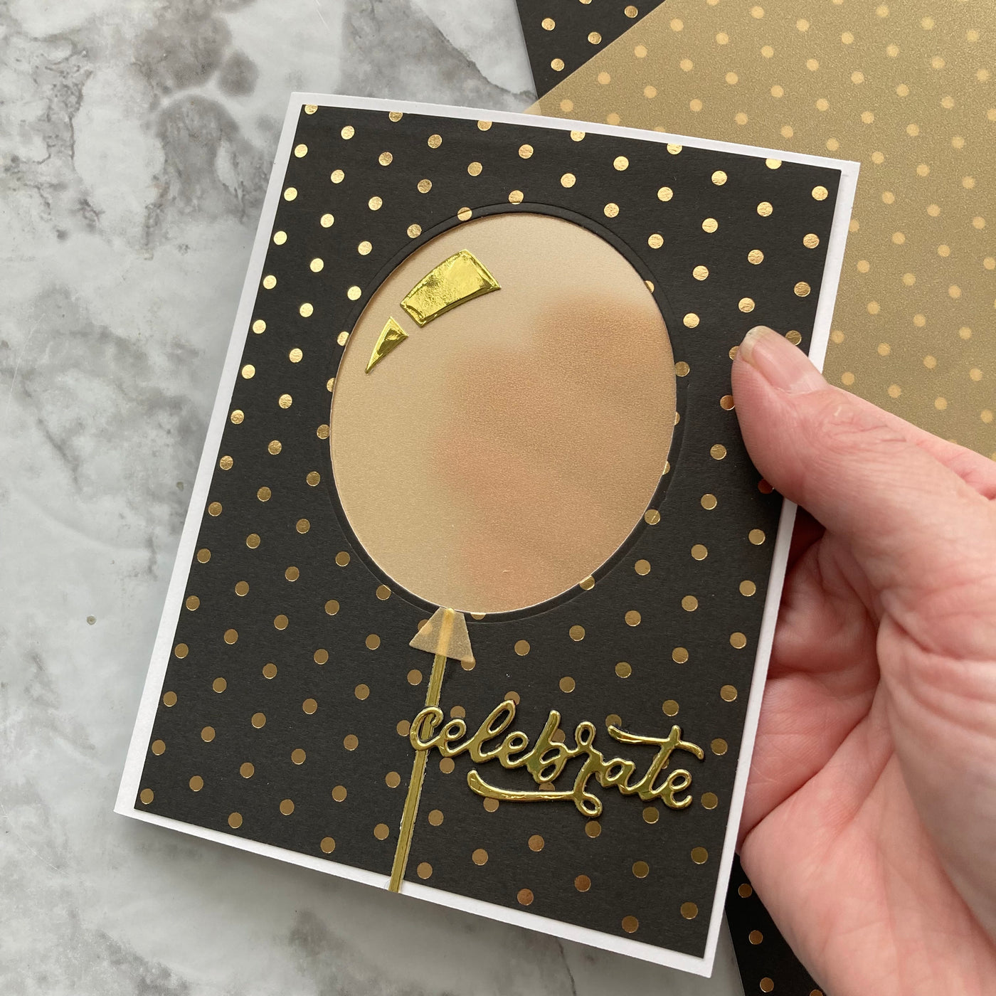 Using Gold Vellum on a handmade card