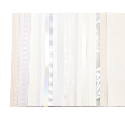WHITE OUT - Mixed Media Variety Pack - 12X12 Cardstock