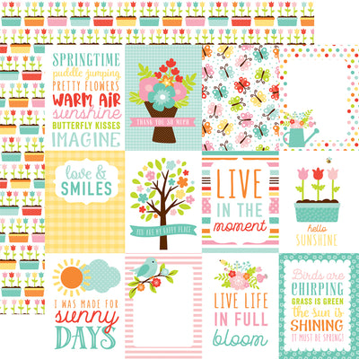 Echo Park Paper - Hello Spring Journaling Cards - 12x12 Pattern Paper ...