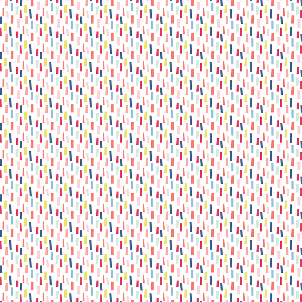 Colorful confetti-like design on 12x12 patterned cardstock by Echo Park Paper Co.