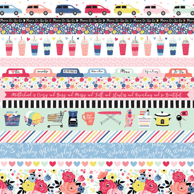 Colorful Border Strips from I Am Mom Collection - Echo Park Paper Co.