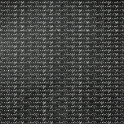 Side B - words, "school life" written on a black background