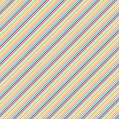 Side B - stripes in rainbow colors on white background