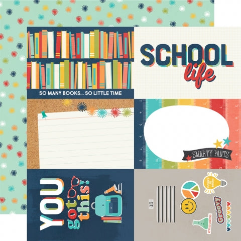 SCHOOL LIFE 4x6 ELEMENTS - 12x12 Double-Sided Patterned Paper - Simple Stories