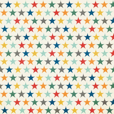 Side B - is filled with sheriffs stars in a rainbow of colors on an off-white background)