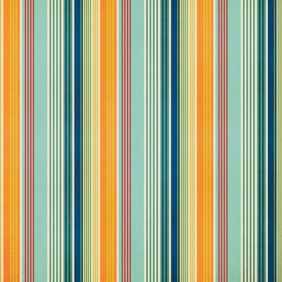 Side B - a stripe pattern in blues, yellows, greens, and a little bit of red