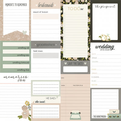 JOURNAL ELEMENTS - 12x12 Double-Sided Patterned Paper - Simple Stories